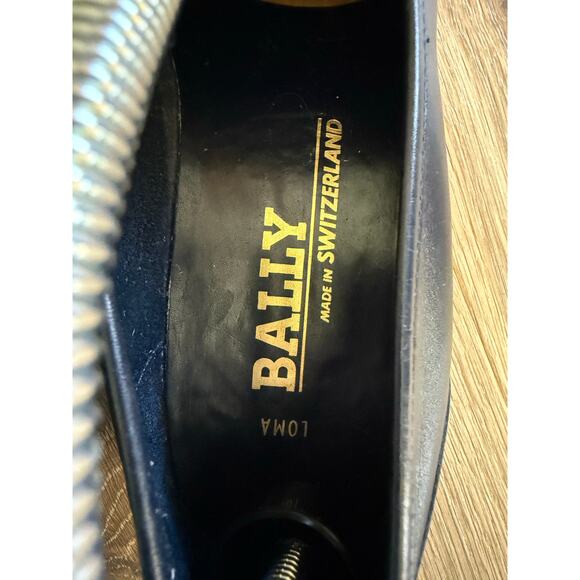Vintage BALLY in SWITZERLAND Dark Blue Loma Slip-on Classic Loafers - size 8.5 main image 8